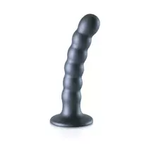 Ouch! by Shots Ouch! Beaded Silicone G-Spot Intimate Device 13 cm Metallic Finish