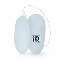 LUV EGG LUV EGG Blue Remote-Controlled Silicone Intimate Egg, 12 Modes, Waterproof