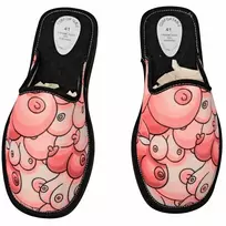 DIABLO DIABLO PICANTE House Slippers Boobs Design Size 39-41 Multicolor