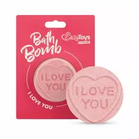 Easytoys Love Bath Bomb by Bath Bomb Cosmetics - Heart-Shaped, Colourful, Scented