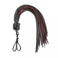 Sportsheets Sportsheets Saffron Finger Flogger Vegan Leather Scarlet-Black