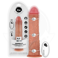 COCK MILLER COCK MILLER - REALISTIC DILDO WITH SUCTION CUP AND VIBRATION WITH REMOTE CONTROL 21.5 CM
