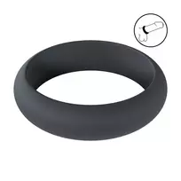LEVELZ Wide O Silicone Ring S 30mm Black - Comfort Fit Intimate Band
