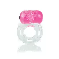 The Screaming O ColorPoP Big O Pink Vibrating Silicone Ring
