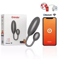 ONINDER ONINDER Denver Black App-Controlled Vibrating Egg 7x2.7cm Waterproof