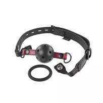 Sportsheets Sportsheets Saffron Adjustable Vegan Leather Gag Set Black/Red