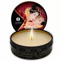 Shunga Shunga Mini Caress Massage Candle Strawberries & Cava 30ml Aromatic Care