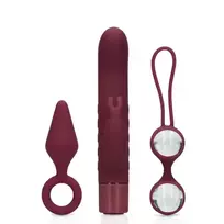 Loveline by Shots Satisfyer (S)explore Intimate Set for Her Dark Cherry Multi-Piece Kit