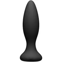 Doc Johnson Doc Johnson A-Play Vibe Silicone Plug with Remote Control Black S
