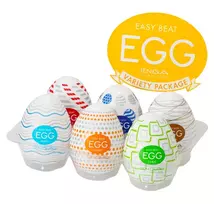 Tenga Tenga Egg Variety Pack Standard - 6 Textured Intimate Sleeves