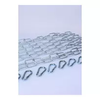 Luxe Chain Set 4x120cm with 8 Carabiners Chrome Steel Heavy-Duty Kit