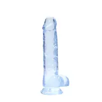 RealRock by Shots REALROCK Crystal Clear Intimate System with Suction Cup 21 cm Transparent