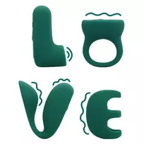 Loveline by Shots Loving Joy (S)explore Set Green Crystal - Multi-Function Intimate Kit