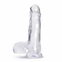 B Yours Blush B Yours Plus Rock 'n Roll Transparent Intimate Device, TPE, Suction Cup