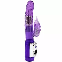 BAILE BAILE Super Sex Rabbit Dual-Action Rotating Vibrator 23cm Pink