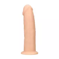 RealRock by Shots REALROCK Ultra Silicone Model 6 Thermo Reactive 15 cm - Suction Base, Brown