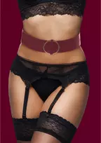 Ouch! by Shots OUCH! Halo Waist Belt S/M with Multiple Bondage Attachment Rings Gold
