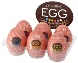 Tenga Tenga Egg HB Package II - Set of 6 Flexible Intimate Devices