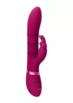 VIVE by Shots VIVE Sora Up & Down 3-Ring Intimate Device, G-Spot Rabbit, Pink