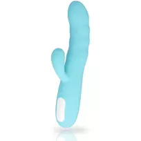 MIA MIA Eiffel Turquoise Dual Motor Vibrating Silicone Intimate Device 20.7cm