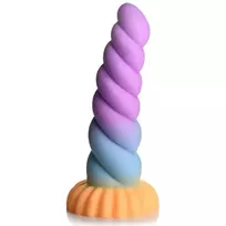 XR Brands Blush Novelties Unicorn Horn Silicone Fantasy Toy Multicolor 20 cm