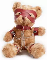Crushious Crushito Plush Bear 31cm Red with Decorative Harness & Mask