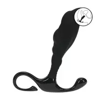 Levelz by Shots LEVELZ Rippled with Hard Loop Intimate Massager S Black - Ergonomic Hard Loop Design