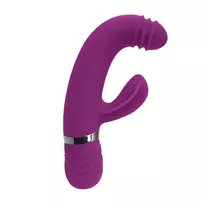 Playboy Playboy Pleasure Tap That Vibrator Purple - 9-Speed Curved Silicone Model