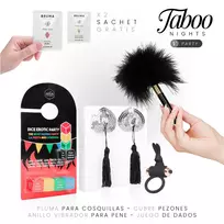 TABOO NIGHTS Taboo Nights 5: Party Set - Sensory Game Kit for Couples, Black/Gold