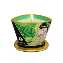 Shunga Shunga Massage Candle Green Tea 170ml - Aromatic Massage Oil Candle