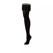 Kix'ies Kix'ies Keila Thigh-High Stockings C Black - No-Slip Ballet Style