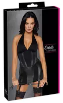 Cottelli Costumes Dominatrix Dress XL Black Matte Look Adjustable