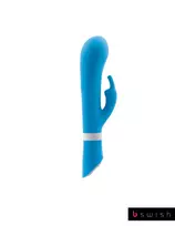 B Swish Bwild Deluxe Bunny Blue Lagoon Dual Motor Silicone Massager