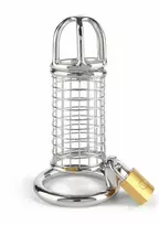 Mr. Steel Mr. Steel Matrix Chastity Cage Stainless Steel Secure System