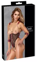 Cottelli Cottelli Bondage Body L - Open Design with Decorative Chains, Black/Red
