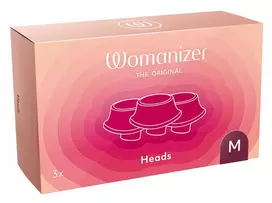 WOMANIZER Womanizer Replacement Heads Bordeaux M - 3-Pack, Silicone, For Premium 2/Classic 2
