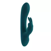 Playboy Playboy Lil Rabbit Deep Teal Dual Motor Compact Silicone Massager