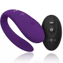 INTENSE Intense Bruno Double Motor Lilac Silicone Couple Massager, Remote, 62mm