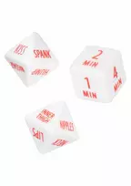 Tempt & Tease Dice Game Set - Acrylic, 3-Piece, Multicolor