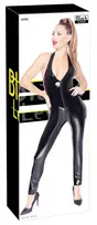 Black Level Black Level Vinyl Jumpsuit XL with 2-Way Zip, Glossy Finish
