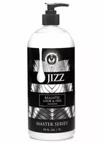 XR Brands Jizz White Premium Water-Based Lubricant 1L - Creamy Texture, Unscented