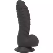 Addiction Addiction Ben 18 cm Black Silicone Ribbed Model with Suction Base