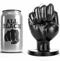 All Black All Black AB44 Intimate Plug 13 cm, Anatomical PVC, Black Finish