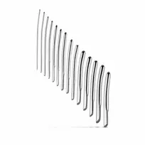 Sinner Gear 14-Piece Stainless Steel Intimate Dilator Set, 0.4-1.7 cm