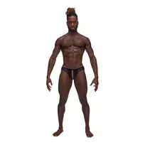 Male Power Male Power Landing Strip Bikini Brief S Matte Onyx Design