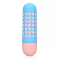 S-Line by Shots Heart to Get Bullet 10-Speed Rechargeable Mini Massager Pink
