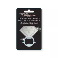 Little Genie Productions Glitterati Diamond Series Elegant Bottle Opener - Silver Finish