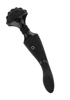 VIVE Shiatsu Bendable Massager Wand Black - Dual Motor, Flexible Head
