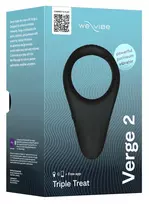 We-Vibe We-Vibe Verge 2 Flexible Silicone Intimate Ring with App Control, Black