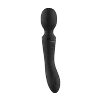 VIVE by Shots Enora Wand Massager Black - Dual Motor, Waterproof, 10 Modes